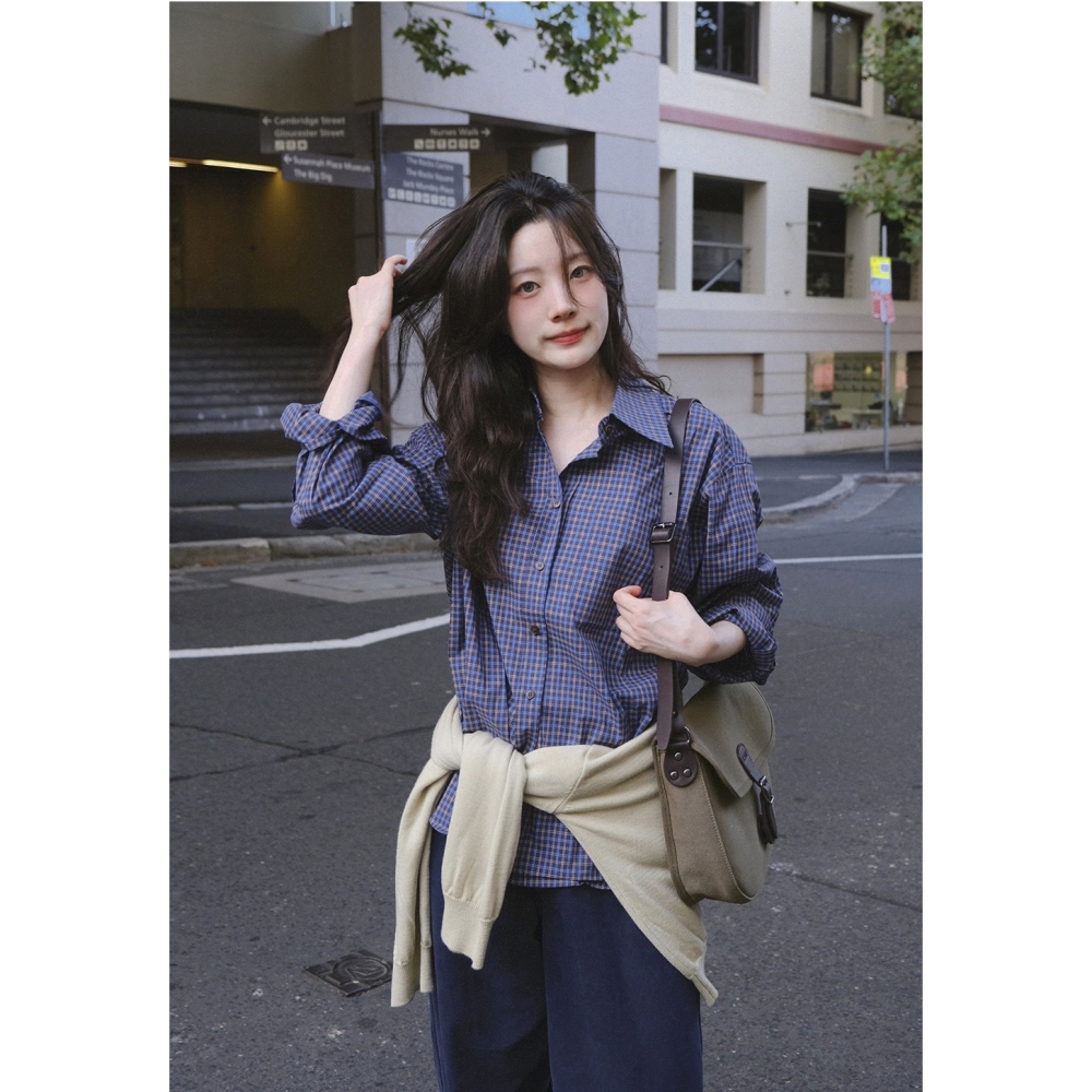 Slowand官網代購 帆布郵差包 #LENTO. Classic canvas leather bag-細節圖11
