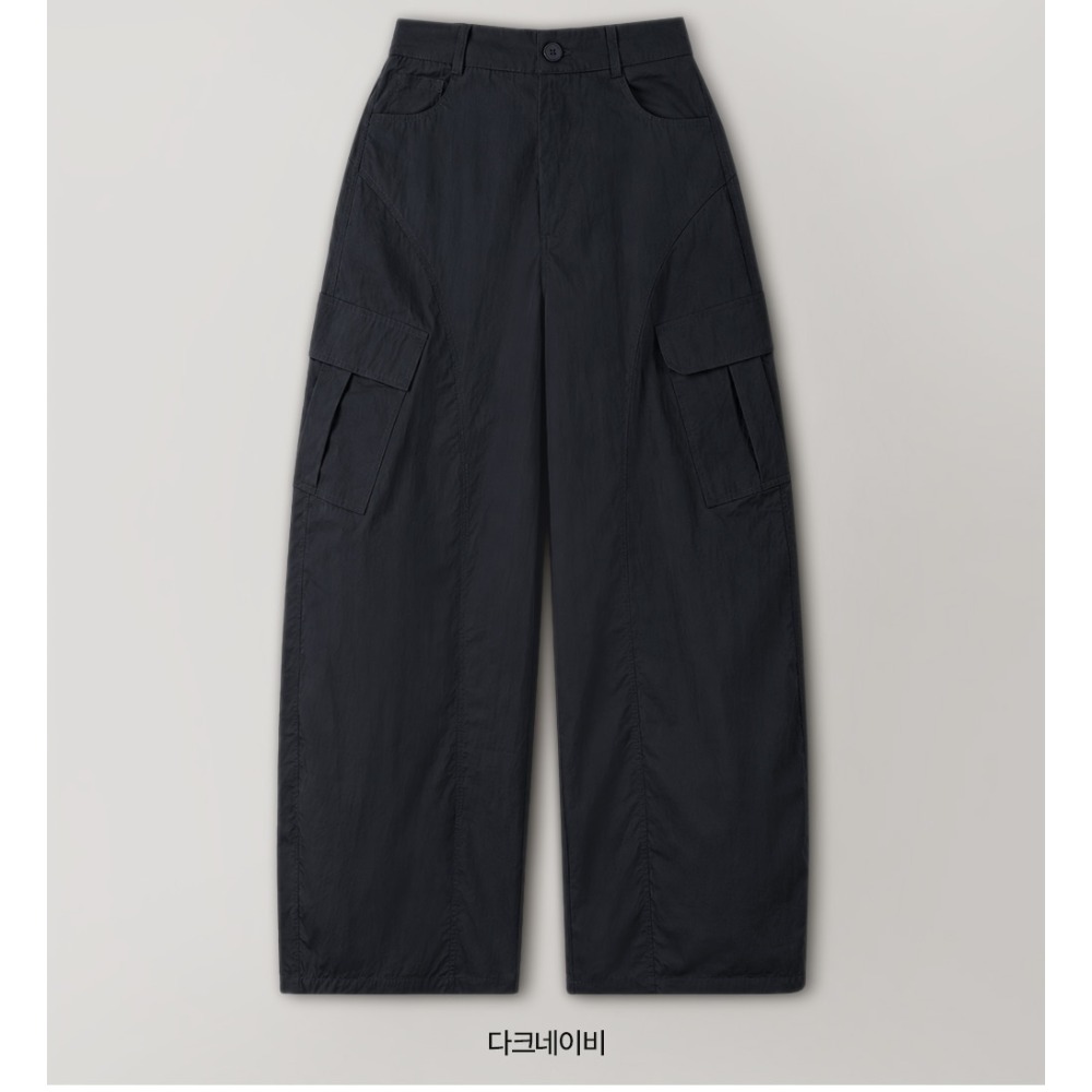 2種褲長夏天薄款後鬆緊工裝褲 pants 4色 / slowand 썸즈 디테일러 카고밴딩팬츠-規格圖11