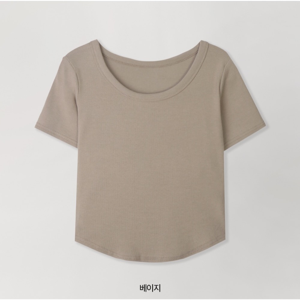 腰身推薦款✿ 不對稱下擺修身上衣 tee 9色 / slowand 썸머 쉐이핑 라운드티셔츠-規格圖11