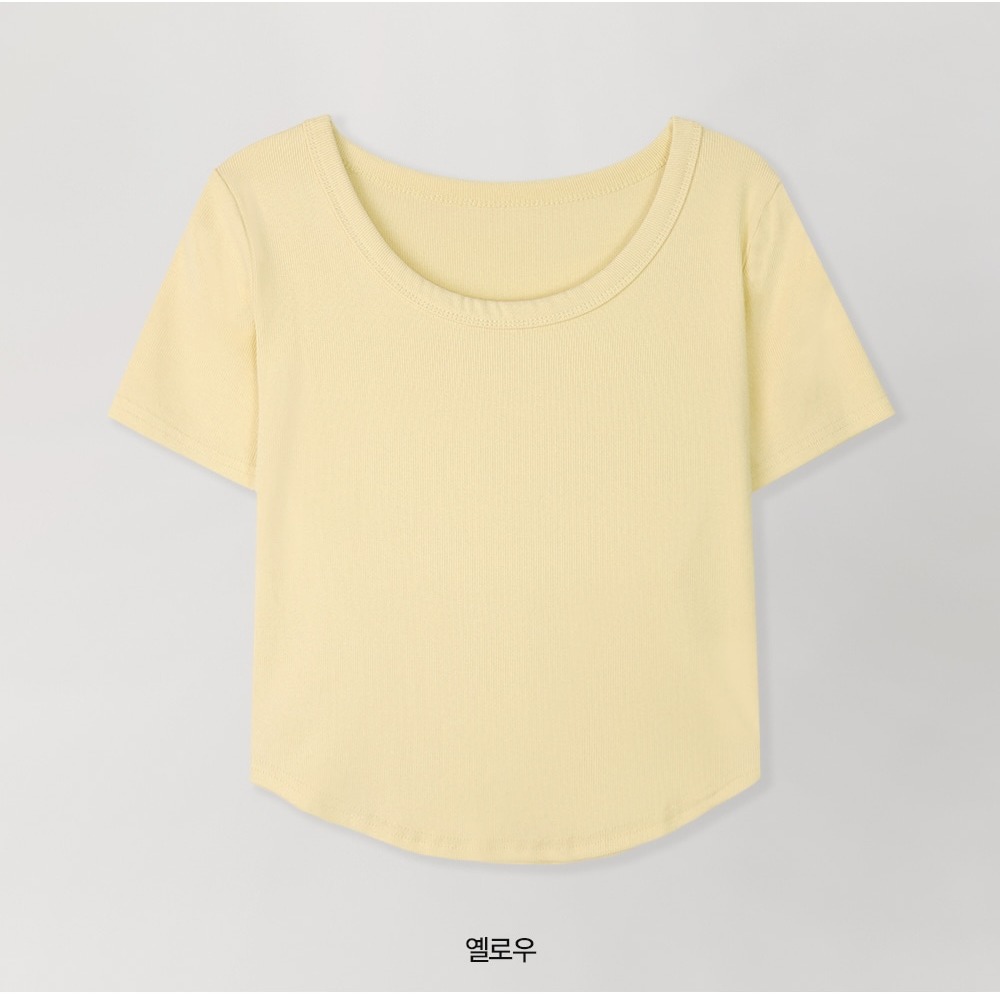 腰身推薦款✿ 不對稱下擺修身上衣 tee 9色 / slowand 썸머 쉐이핑 라운드티셔츠-規格圖11