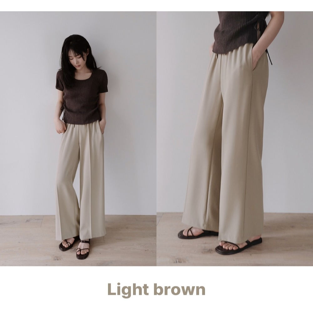 正韓製2種褲長透氣亞麻寬鬆長褲 pants 7色 /slowand 쿨썸머 린넨 트레이닝팬츠-細節圖4