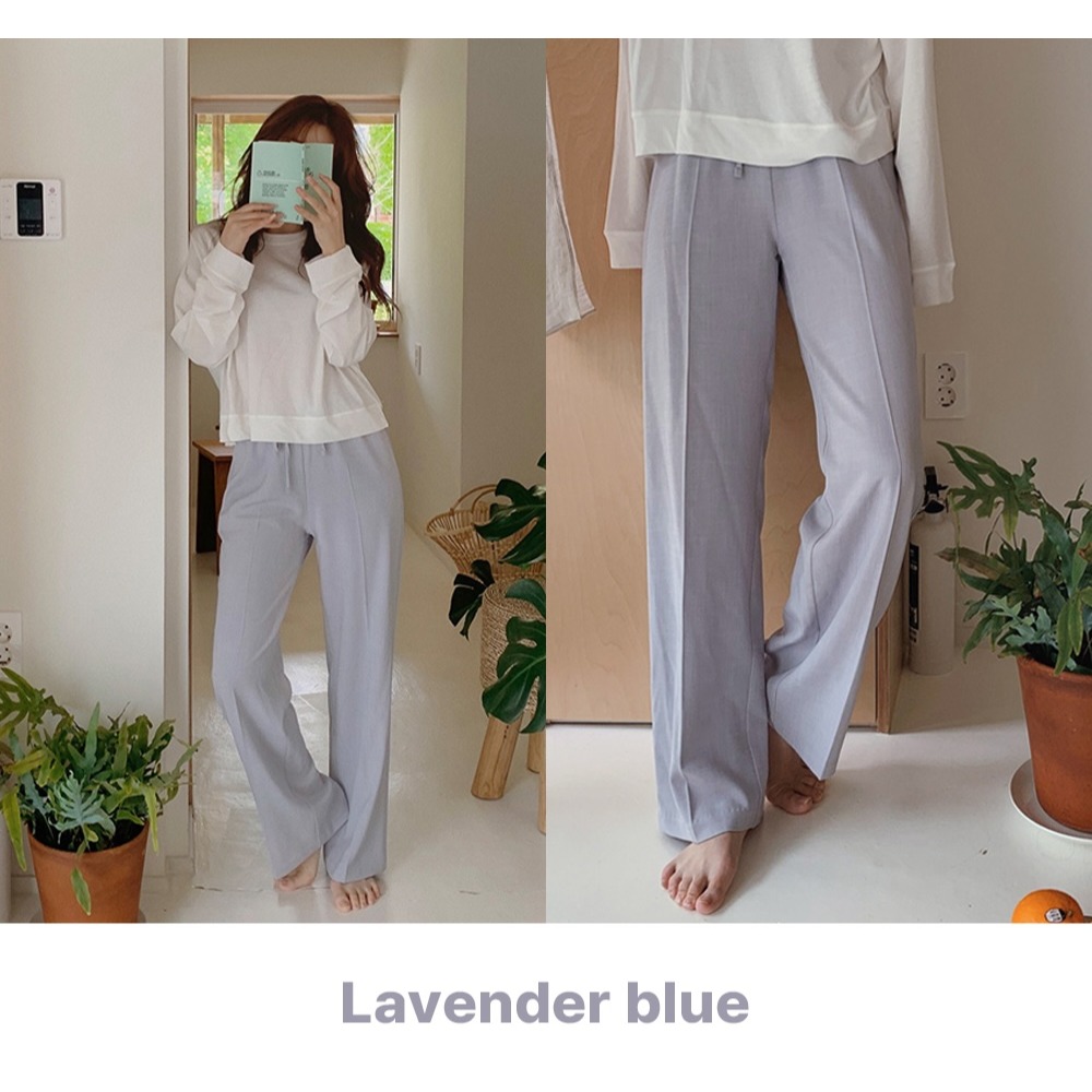 正韓製2種褲長透氣亞麻寬鬆長褲 pants 7色 /slowand 쿨썸머 린넨 트레이닝팬츠-細節圖6
