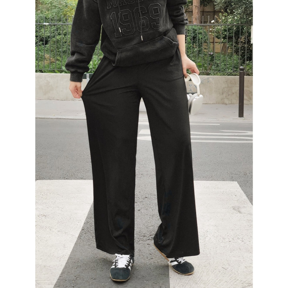 特價🌙 3種褲長Q彈寬褲超輕量運動長褲 pants / slowand 쫀득와이드 경량 트레이닝팬츠-細節圖7