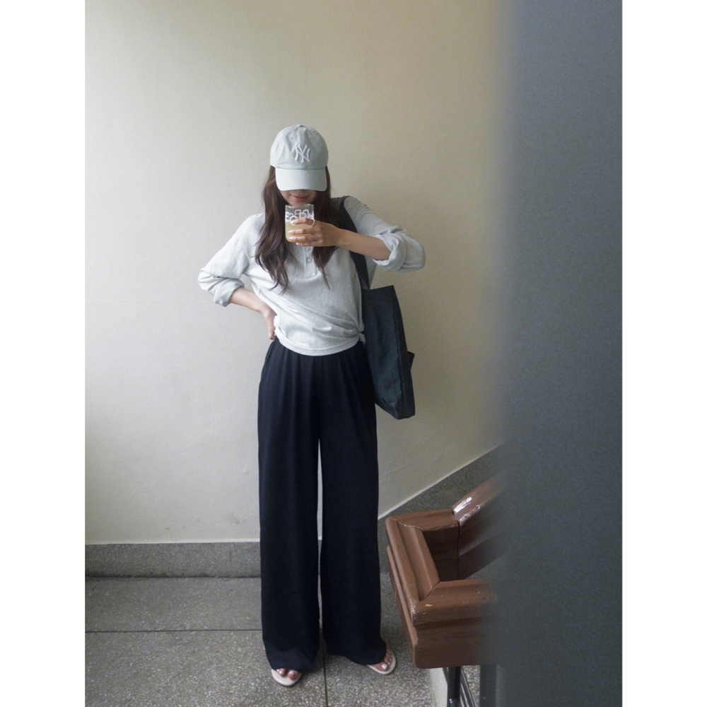 特價🌙 3種褲長Q彈寬褲超輕量運動長褲 pants / slowand 쫀득와이드 경량 트레이닝팬츠-細節圖11