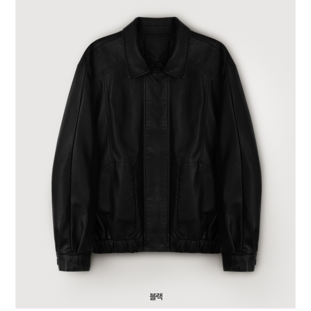 霧光柔感皮質飛行員外套 jacket 2色 / slowand 그레인 매트소프트 레더 블루종자켓-規格圖11