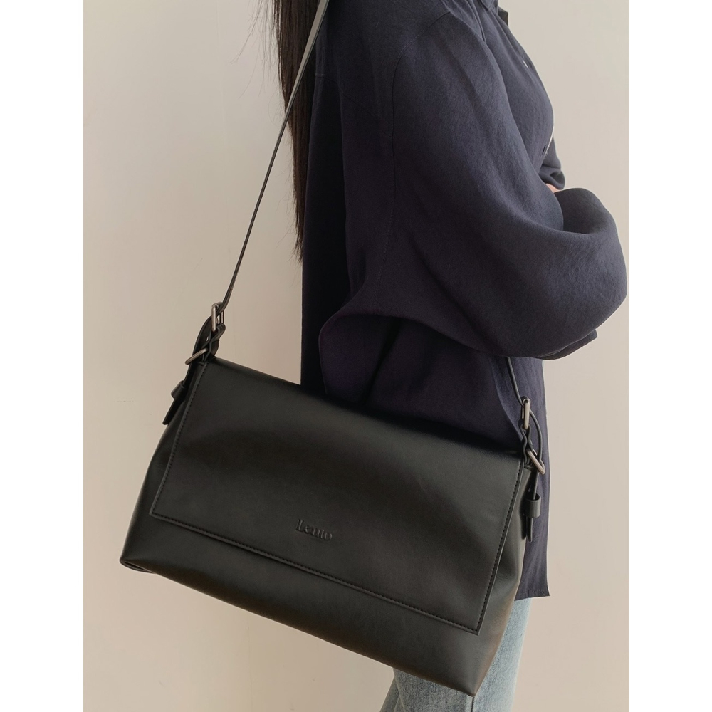 LENTO Modern & Classic Flap Leather Bag 法式經典翻蓋皮包-細節圖10