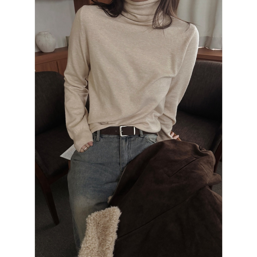 LENTO 正韓製無季節麂皮腰帶 belt 2色 / #LENTO. 시즌리스 볼드업 스웨이드 벨트-細節圖5
