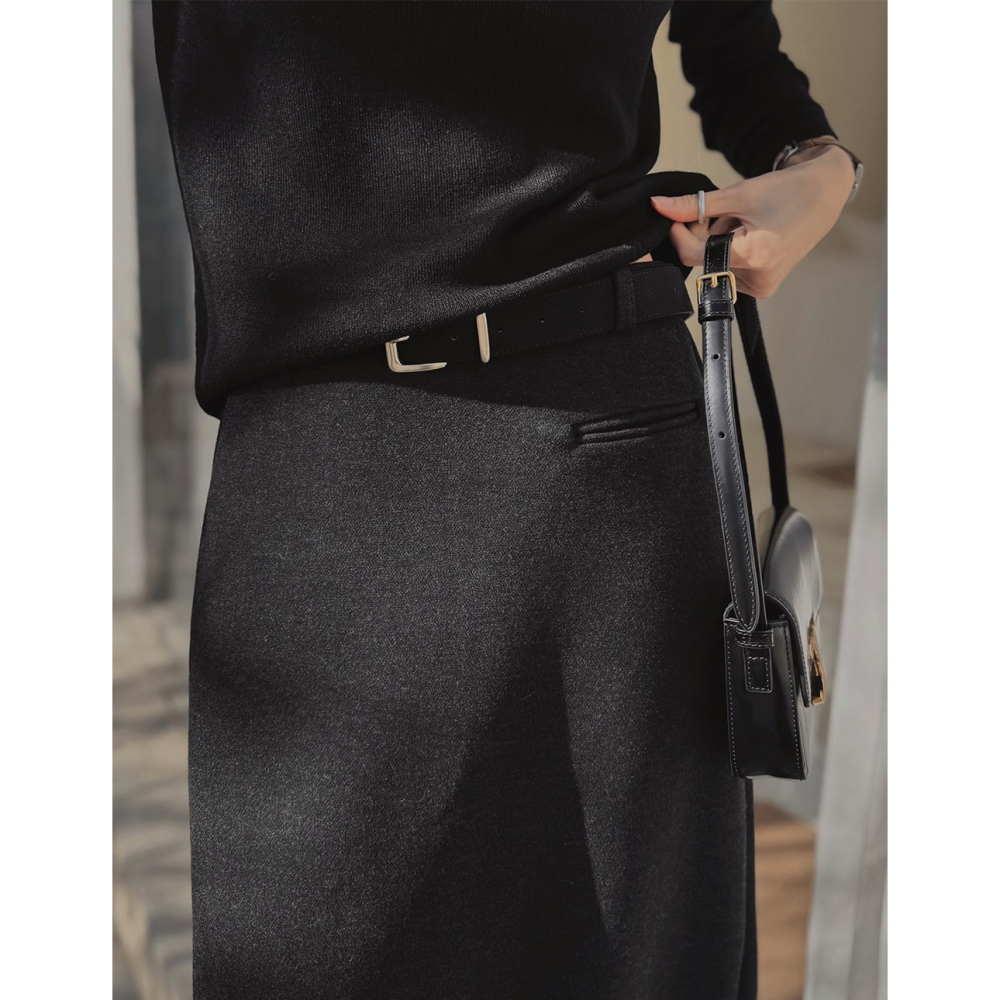 LENTO 正韓製無季節麂皮腰帶 belt 2色 / #LENTO. 시즌리스 볼드업 스웨이드 벨트-細節圖8