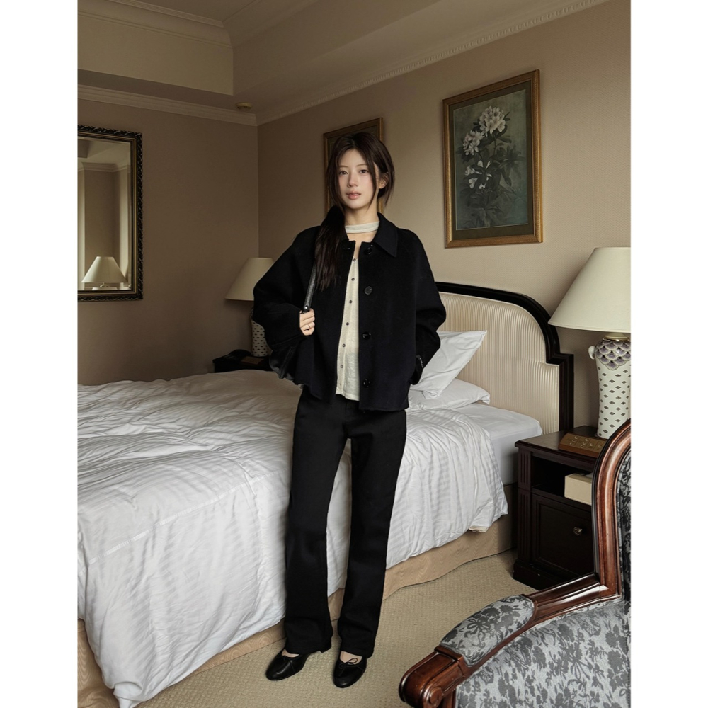 闆娘推薦 -3KG奶酪系列鬆緊腰靴型褲 pants  / slowand 치즈 세미부츠컷 올데이팬츠-細節圖6