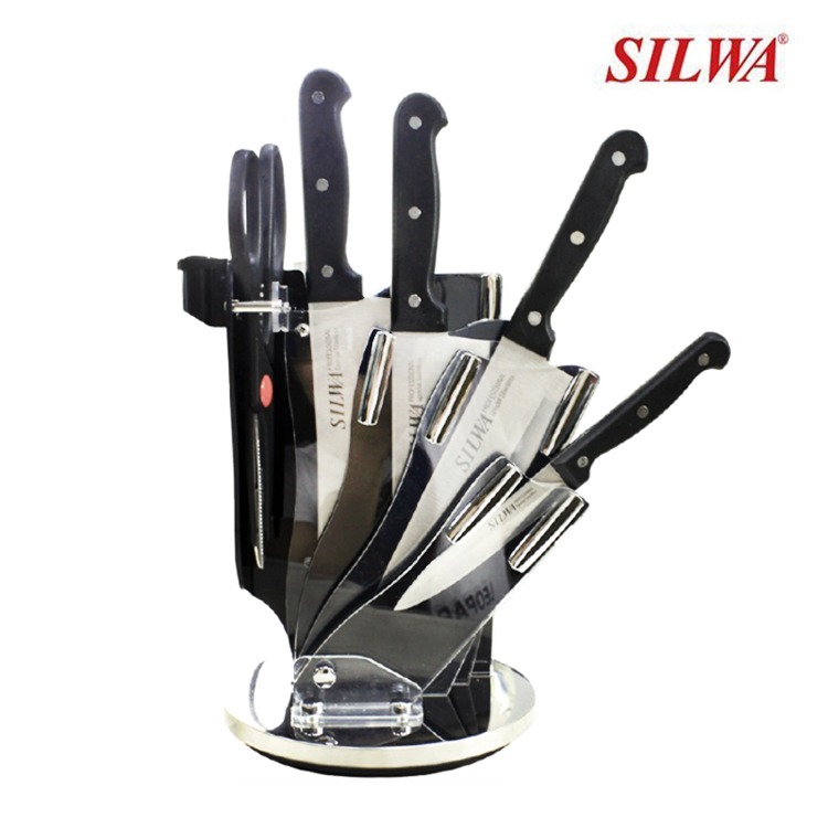 【西華SILWA】 工匠級精鍛刀具6件組(5刀+抗菌壓克力360°旋轉刀座)不含磨刀器-細節圖3
