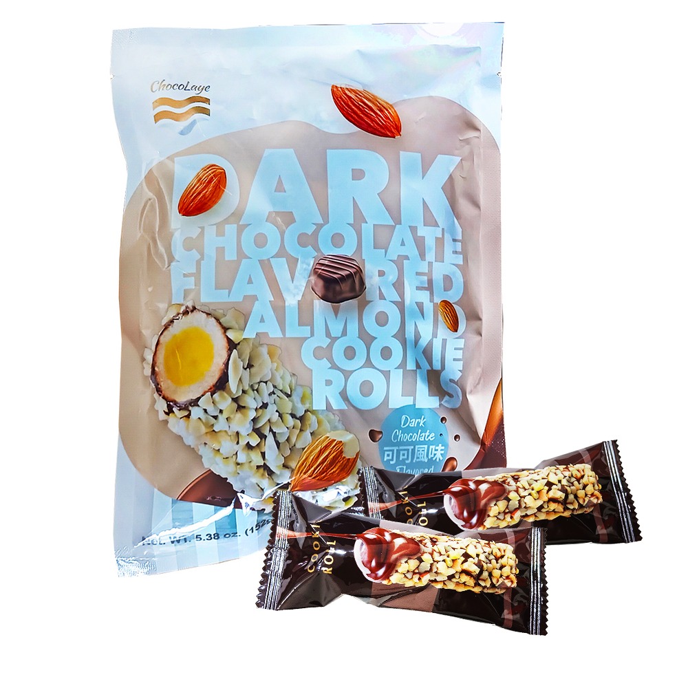 ChocoLaye 杏仁捲心酥 多層次口感的享受 白巧克力捲心酥/黑巧克力杏仁捲心酥-規格圖6