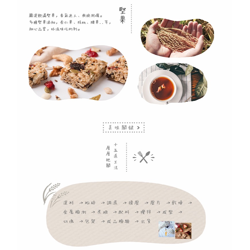 薌園 糙米20堅果棒 (23gx6入/盒)-細節圖3