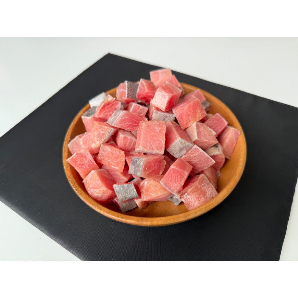 999元免運「鱻匠水產批發工廠」500克鮪魚腹肉丁（需熟食)真空包 鮭魚鮪魚生魚片 凍乾 貓狗 零食 魚肉丁 黃耆鮪魚-細節圖4