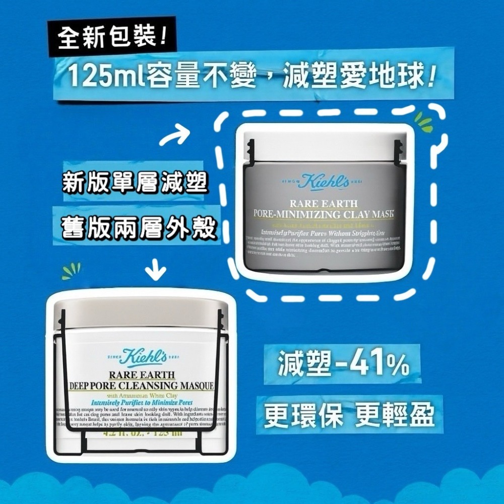 Kiehl＇s契爾氏 亞馬遜白泥淨緻毛孔面膜125ml 國際航空版-細節圖2