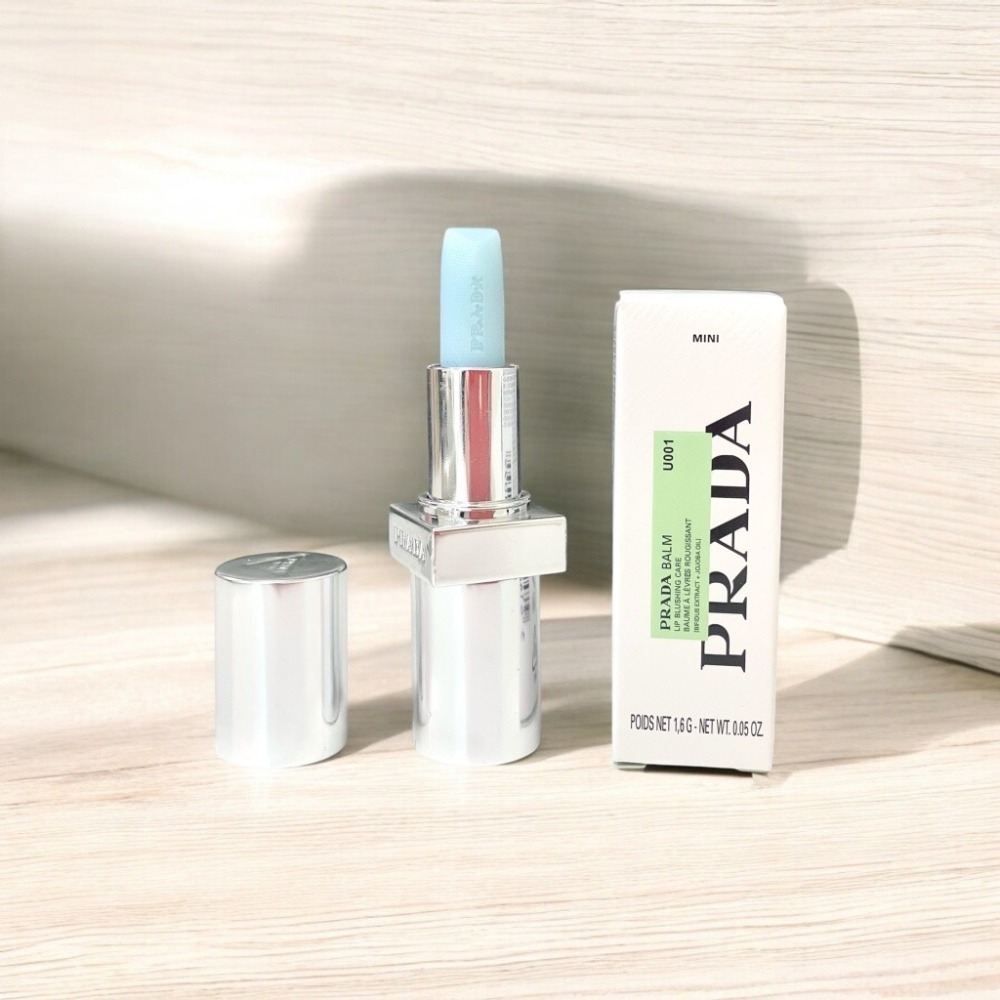 【7-ELEVEN 門市團購】PRADA 經典潤唇膏1.6g #U001莫測藍 U011靈動裸 國際航空版-細節圖3