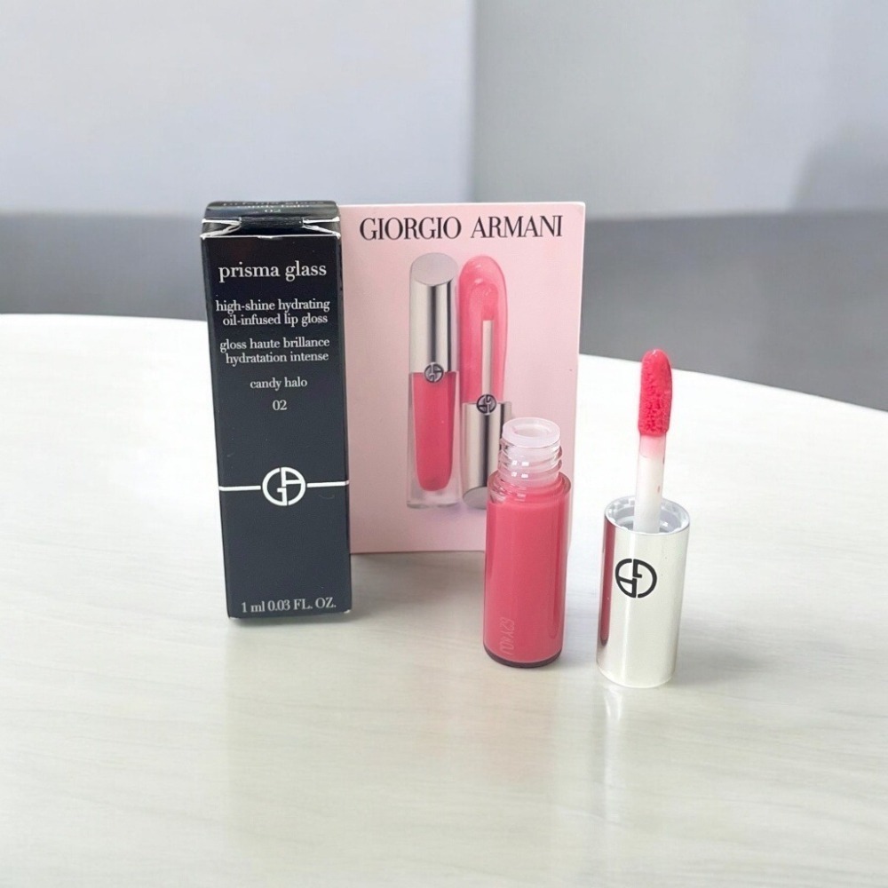 【限時購】Giorgio Armani 亞曼尼 訂製奢光潤唇蜜1ml  #02粉晶光 體驗裝-細節圖4