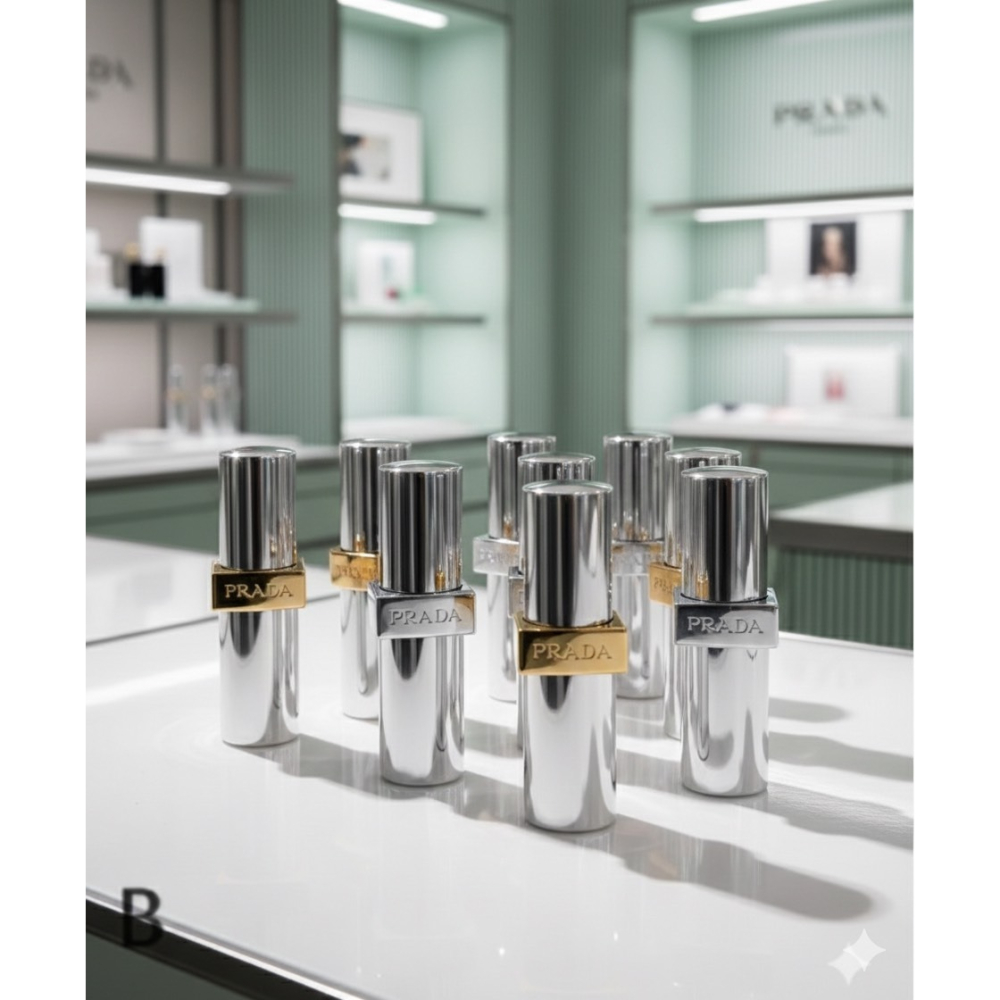 PRADA 革紋極霧/尼龍柔霧/原生稜光水唇膏 1.6g 體驗版 國際航空版-細節圖5