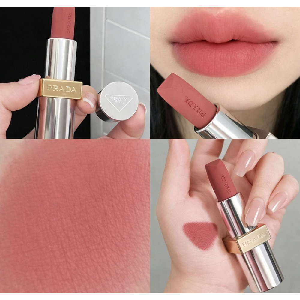 【限時購】PRADA 革紋極霧/尼龍柔霧/原生稜光水唇膏 1.6g*2支 體驗版-細節圖9
