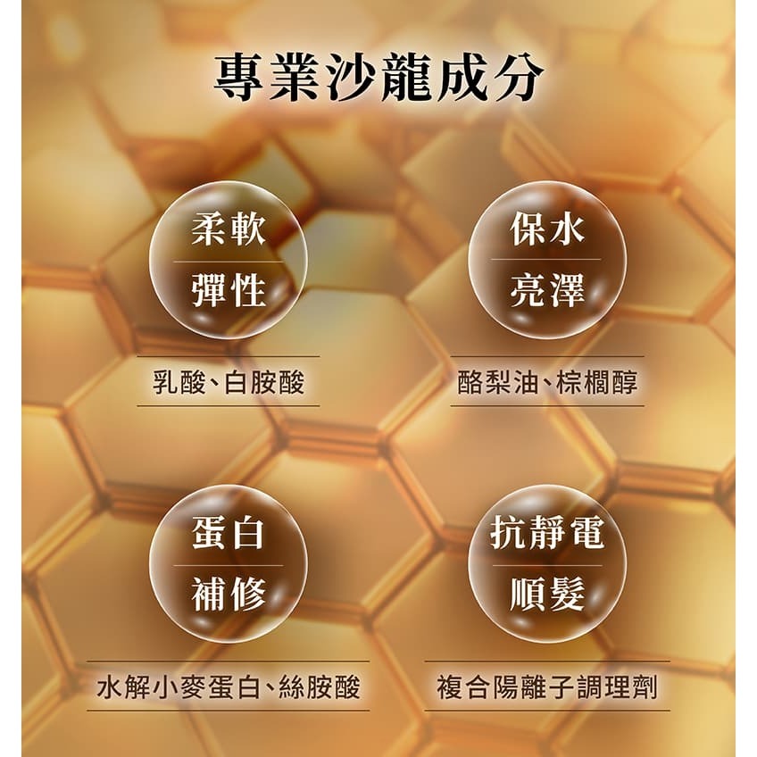 蜂王乳深層修護柔順組 皇家蜂王乳瞬柔洗髮浴300ml+髮膜200ml+送 果酸極致修護精華（經典） 5ml-細節圖8
