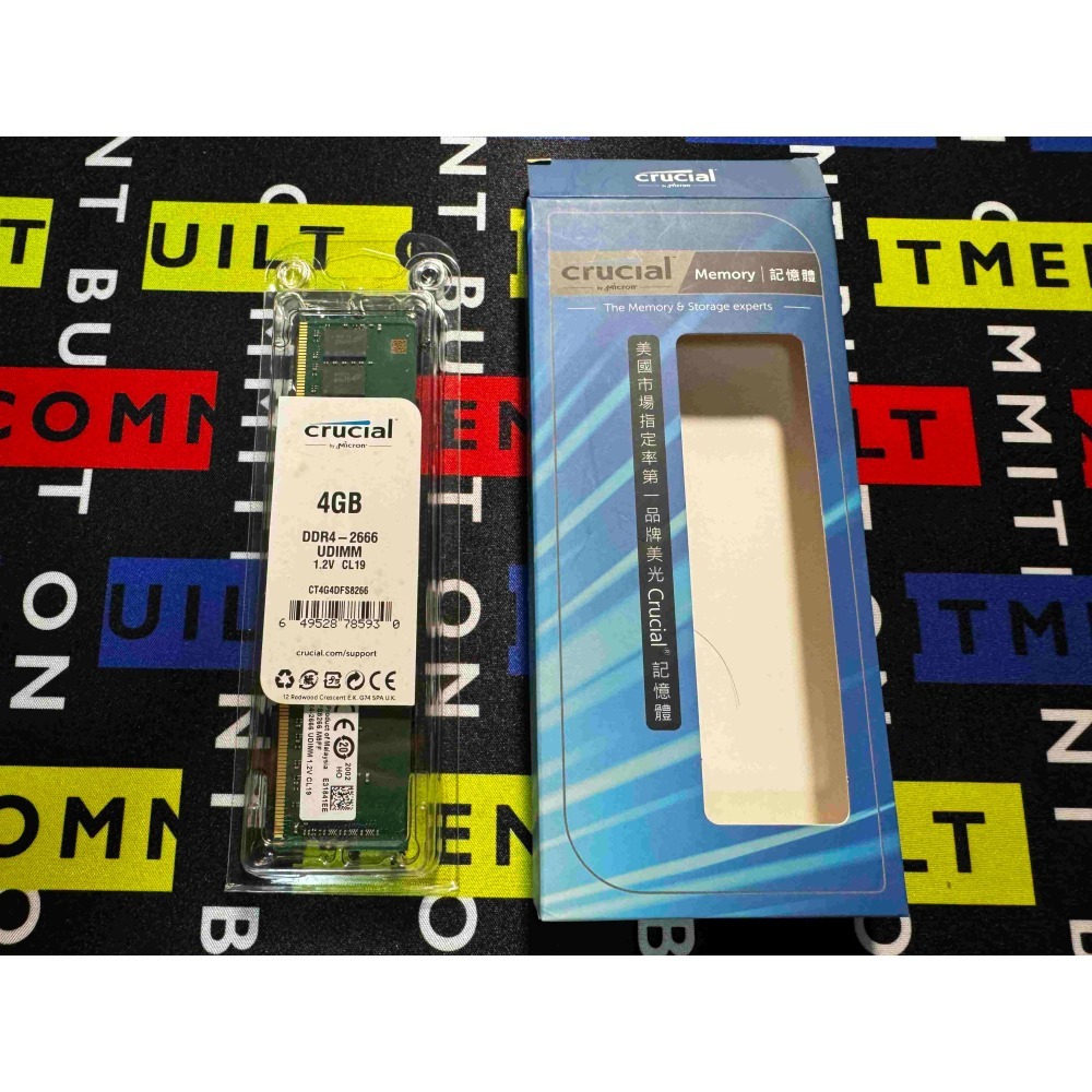 [詢問前請先看內文]  售 全新未拆封 美光 Crucial DDR4 2666 4GB 桌上型電腦記憶體。-細節圖2