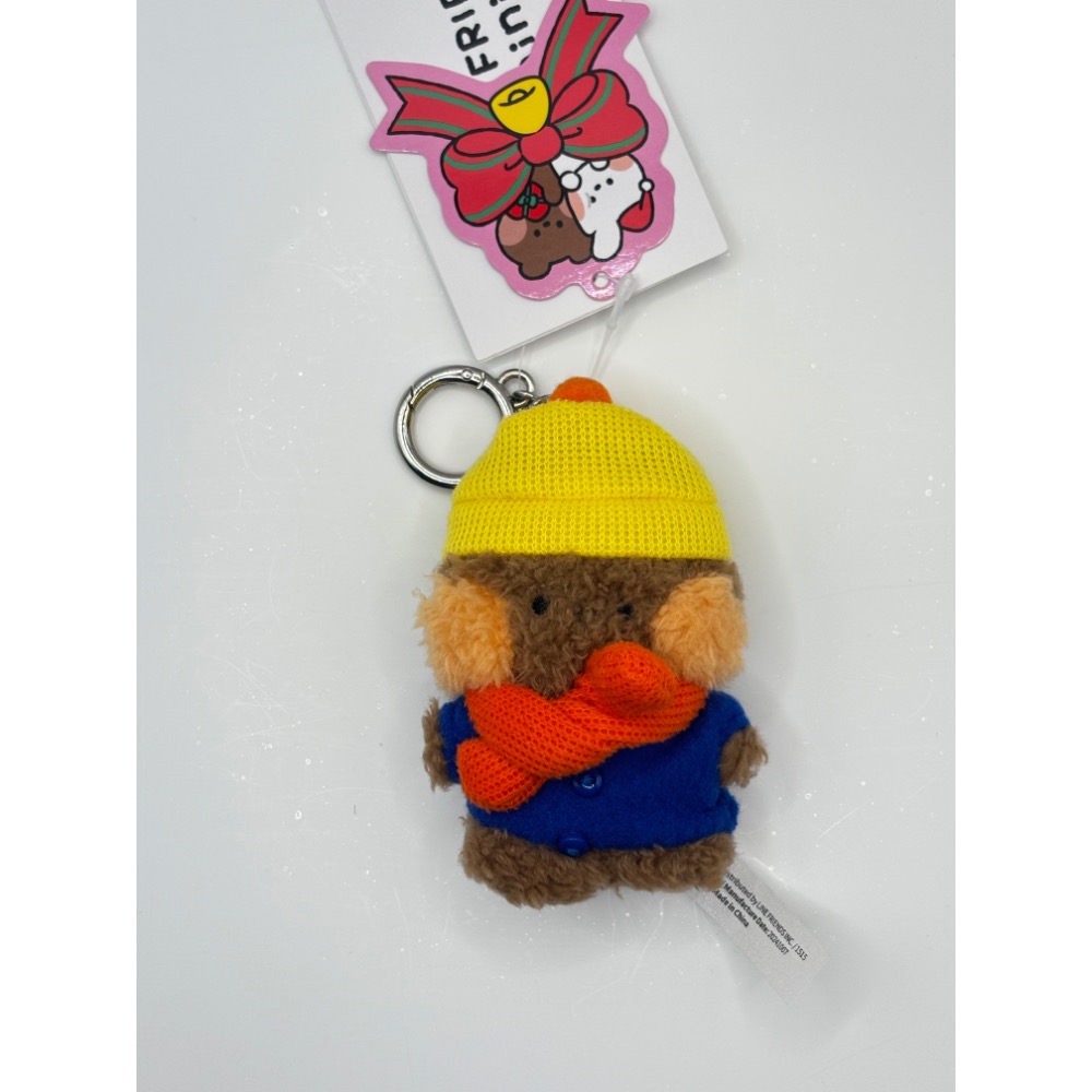 【現貨】 韓國 LINE FRIENDS 莎莉系列 Salini 玩偶吊飾 伸縮玩偶卡套 卡夾 行李吊牌 鑰匙圈 娃娃-細節圖2