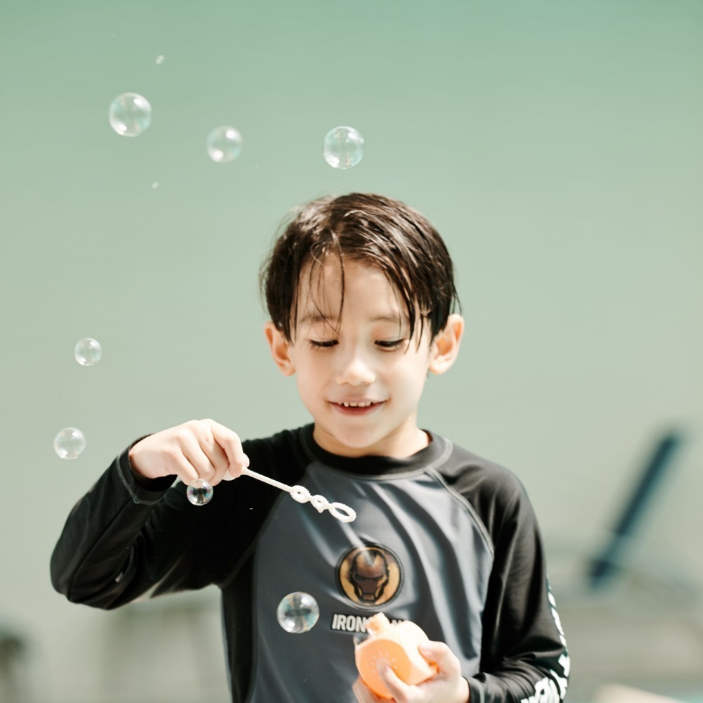 cocoheali萌色兒童三色方塊沐浴泡泡300ml(贈吹泡泡器)-細節圖5