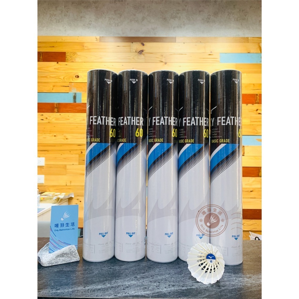 【唯羽生活】Mizuno 美津濃 SF60 羽毛球 練習級羽球 SKY FEATHER 60 F60 73MBB260-細節圖2