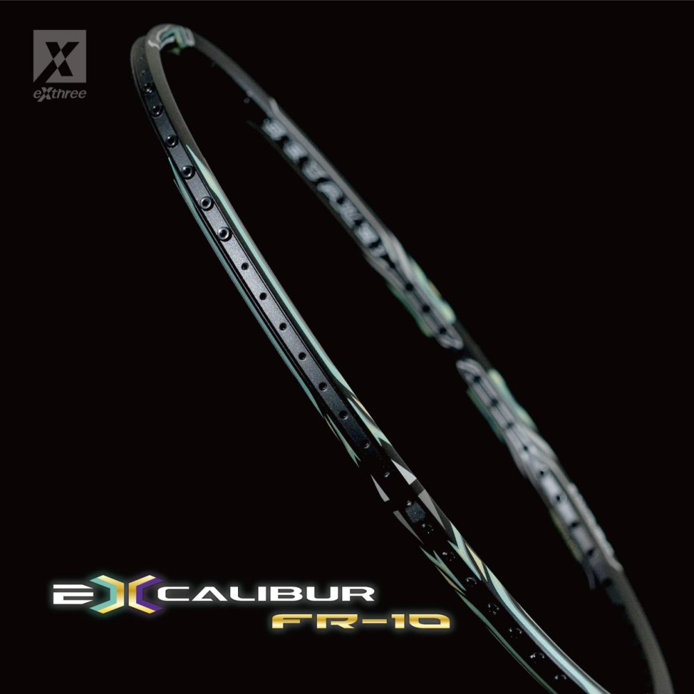 【唯羽生活】EXTHREE 超力 王者之劍 EXCALIBUR FR-10 👑 免孔釘技術 無孔釘 羽球拍 羽拍-細節圖3
