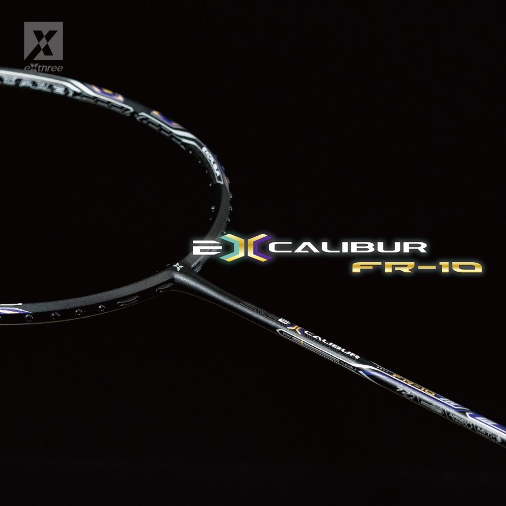 【唯羽生活】EXTHREE 超力 王者之劍 EXCALIBUR FR-10 👑 免孔釘技術 無孔釘 羽球拍 羽拍-細節圖6