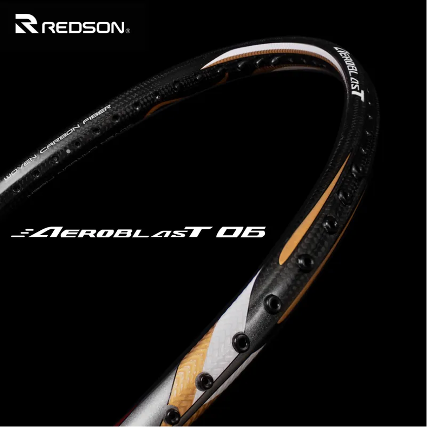 【唯羽生活】REDSON【AT-06】羽球拍 AEROBLAST 06 羽拍 AT06 Stiff 碧綠白  鐵灰紅-細節圖3