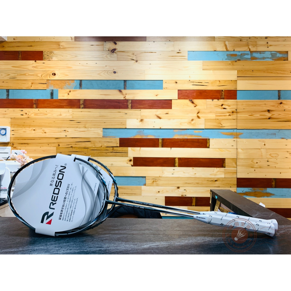 【唯羽生活】REDSON【AT-06】羽球拍 AEROBLAST 06 羽拍 AT06 Stiff 碧綠白  鐵灰紅-細節圖6
