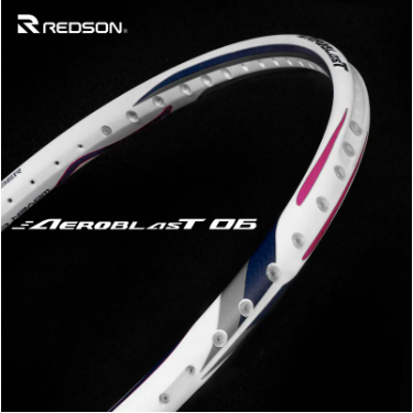 【唯羽生活】REDSON【AT-06】羽球拍 白琉璃紺 AEROBLAST 06 羽拍 AT06 Stiff 戚又仁-細節圖2