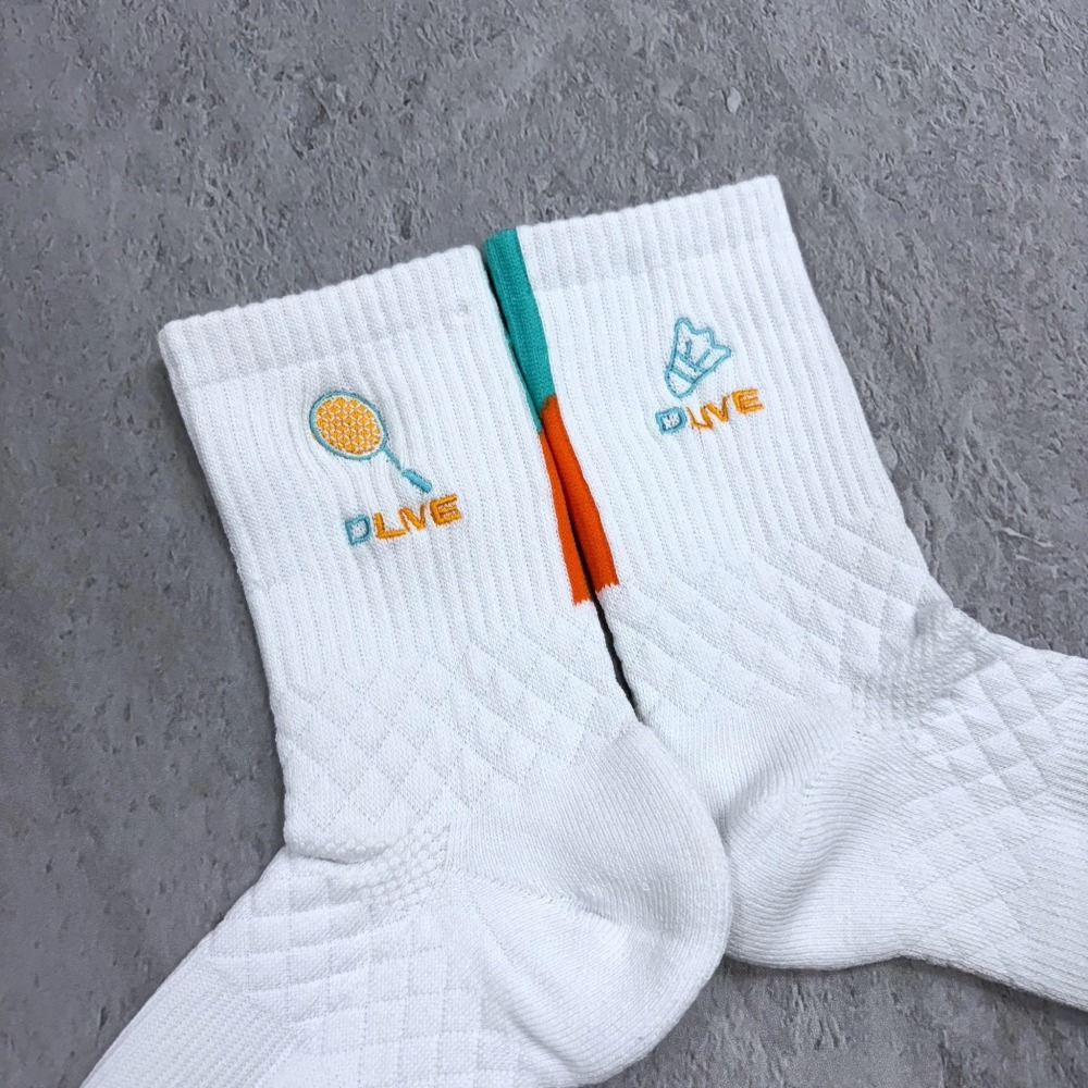 【唯羽生活】DLIVE X Footer - 聯名羽球1/2襪 極速領域 DL04 羽球襪 運動襪 襪子-細節圖6