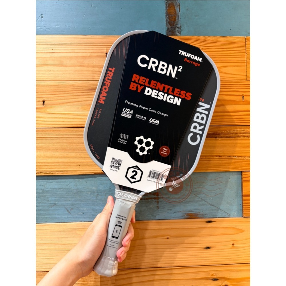 【唯羽生活】【CRBN】TruFoam Barrage 匹克球拍 匹克拍 美國協會雙認證-細節圖7