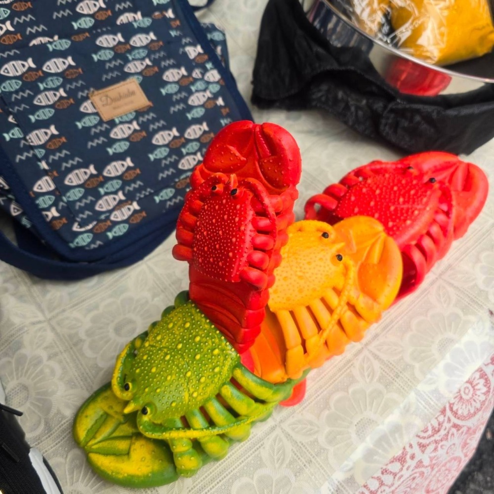 🌈龍蝦親子鞋/情侶鞋/童鞋/拖鞋-細節圖2