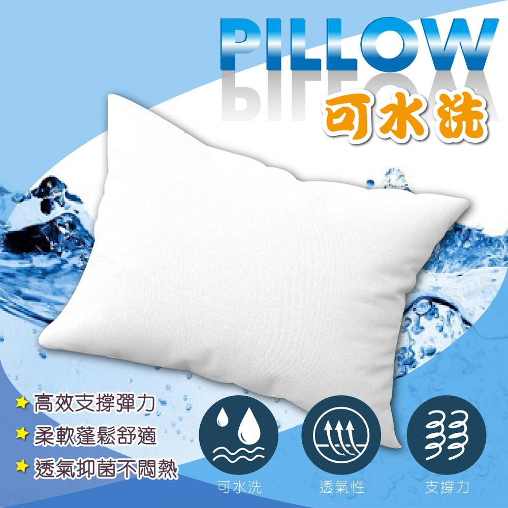 吸濕排汗獨立筒枕頭 台灣製造 彈簧枕 透氣枕芯 棉枕 可水洗 現貨供應-細節圖3