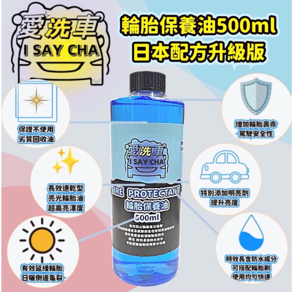 【ISC 愛洗車】輪胎保養油 輪胎油 日本配方 長效速乾型輪胎蠟 預防龜裂老化 亮度持久 不飛濺 不會甩 輪胎 汽車-細節圖6