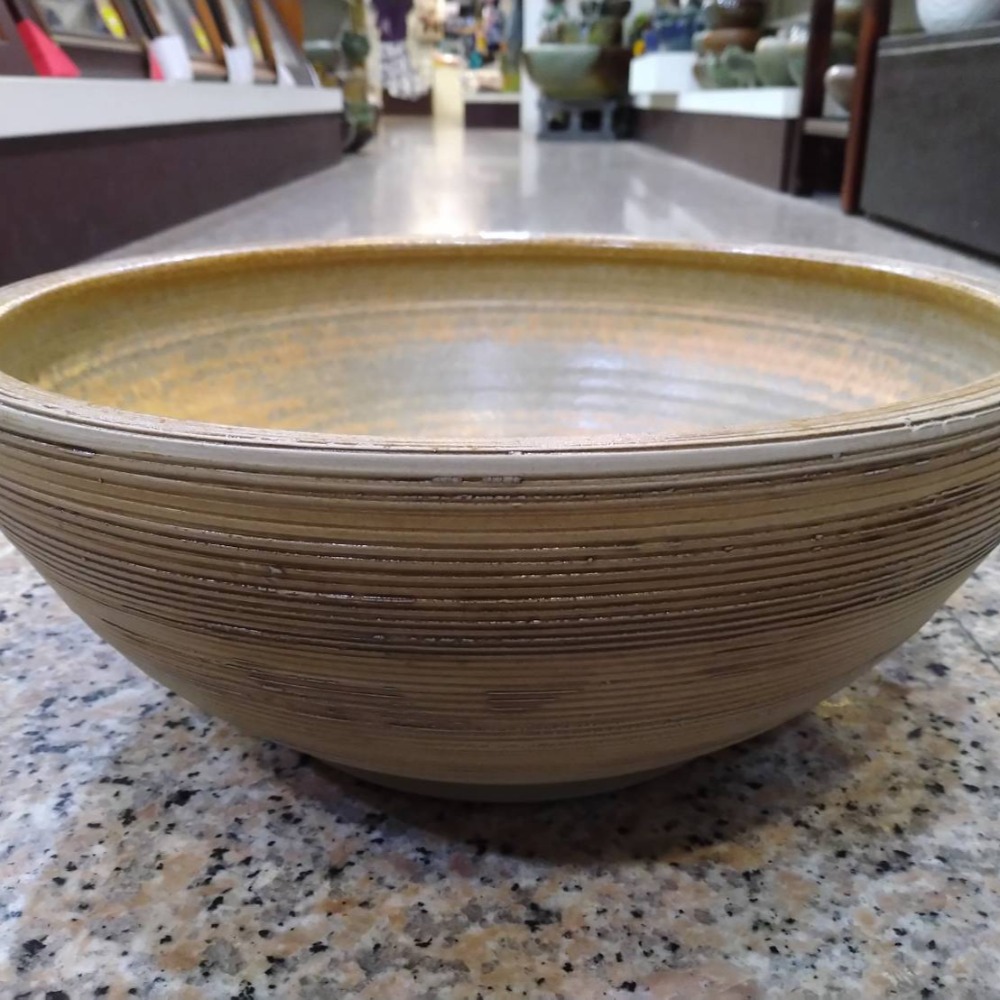 【娟兒藝品】木紋洗手盆陶瓷器✔泡腳盆✔展示✔藝術品✔洗手台-細節圖2