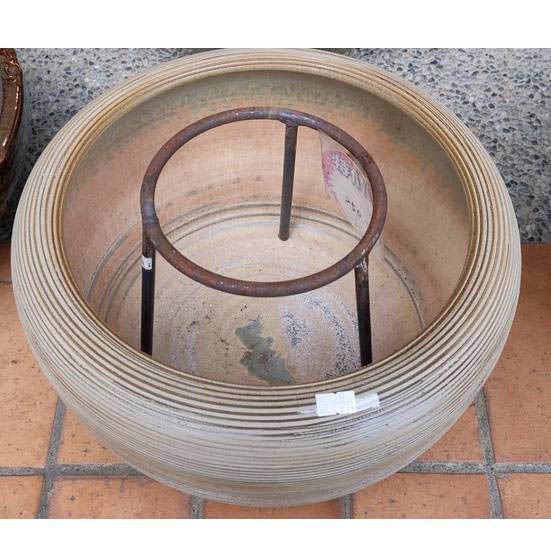 木紋火爐陶瓷盆 ✔暖爐✔物品槽✔展示✔藝術品✔洗手盆-細節圖2