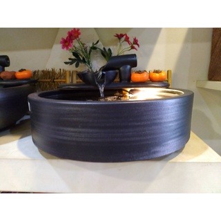 【娟兒藝品】黑直筒流水組   物品槽✔展示✔藝術品✔流水盆✔招財✔風水✔創業✔財源滾滾✔魚缸✔開幕-細節圖3