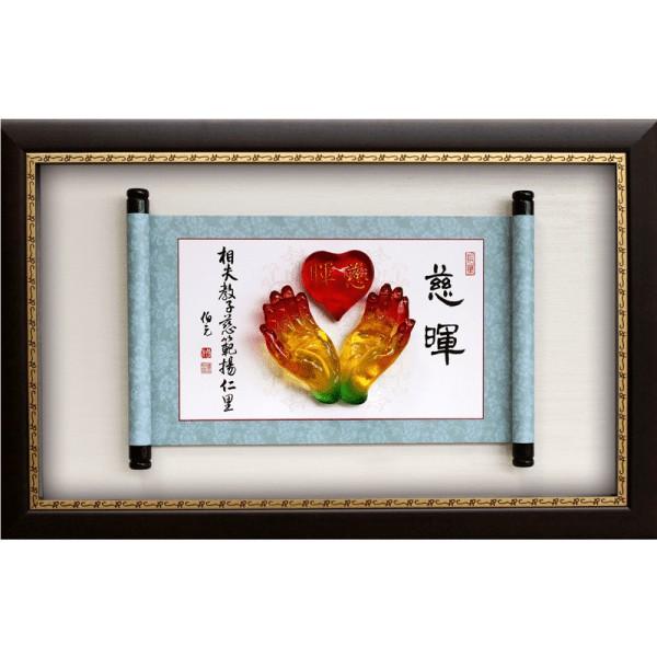 【娟兒藝品】:【水琉璃-春暉】✔開幕✔餽贈✔榮調✔新居畫作-細節圖2