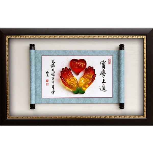 【娟兒藝品】:【水琉璃-春暉】✔開幕✔餽贈✔榮調✔新居畫作-細節圖5