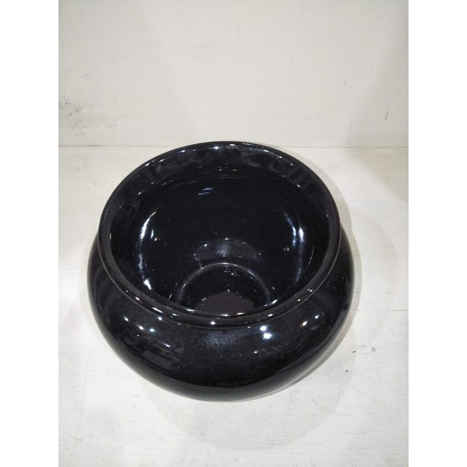 【娟兒藝品】黑圓型造型陶瓷花器✔物品槽✔展示✔藝術品-細節圖3