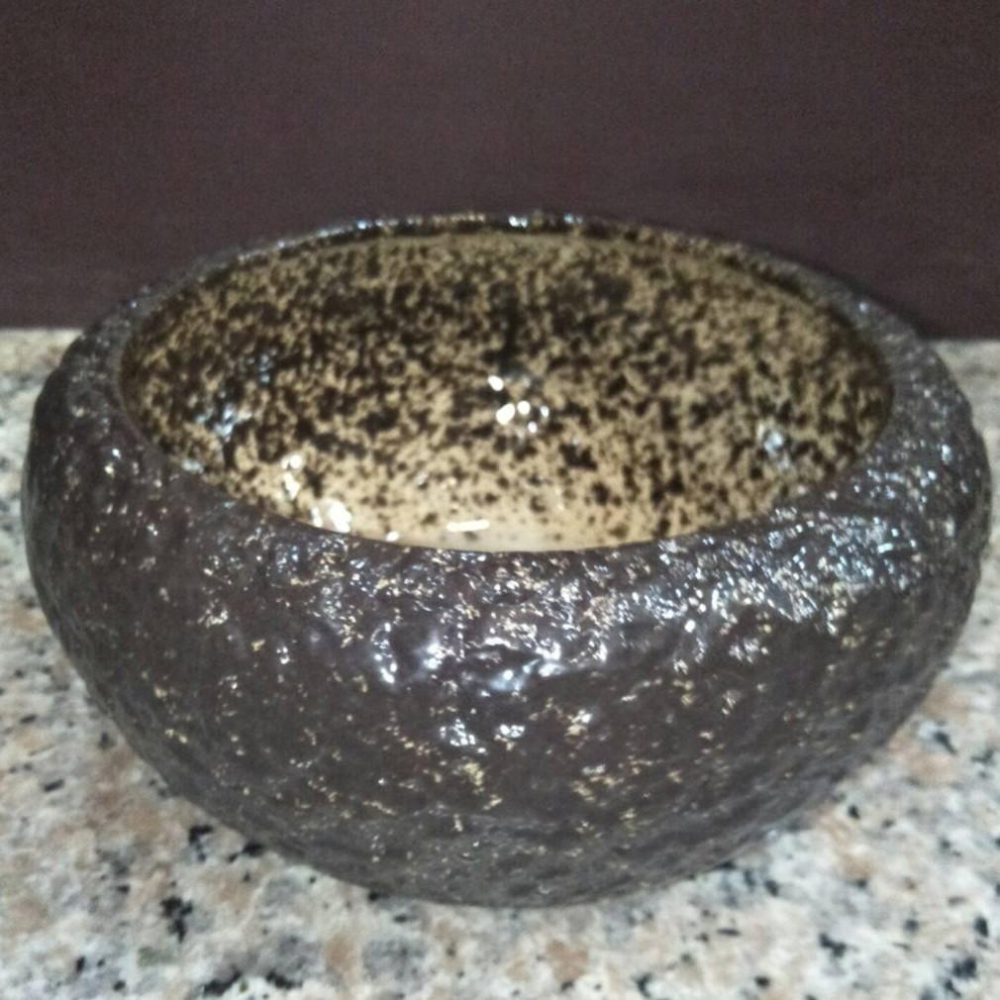 【娟兒藝品】圓型造型陶瓷花器✔物品槽✔展示✔藝術品-細節圖2