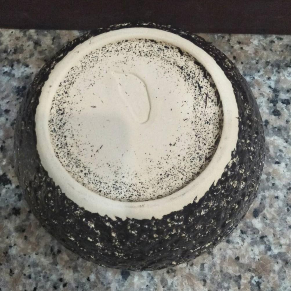 【娟兒藝品】圓型造型陶瓷花器✔物品槽✔展示✔藝術品-細節圖5