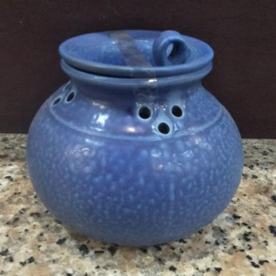 【娟兒藝品】藍小妖怪精油燒瓶  ✔物品槽✔展示✔藝術品-細節圖2