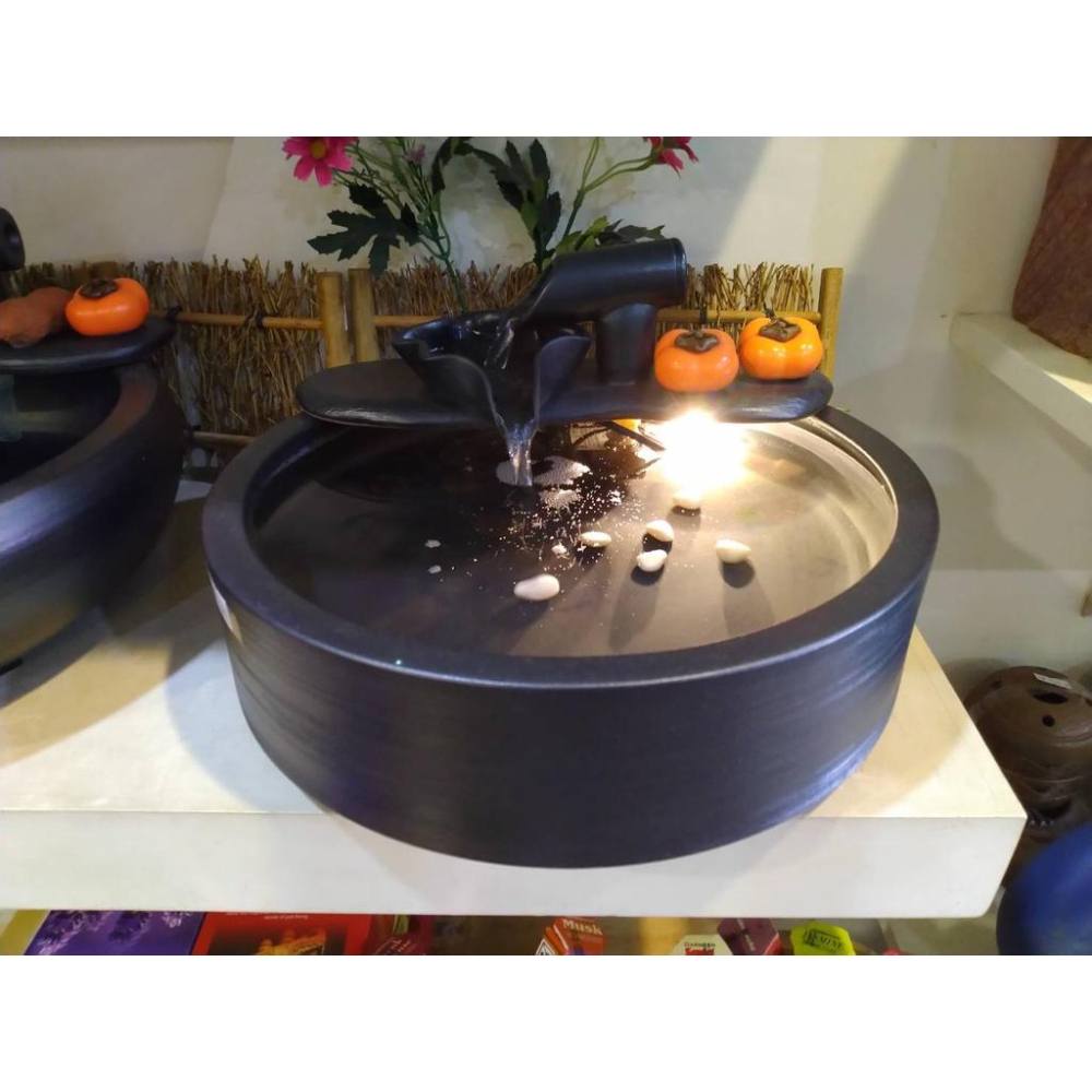 【娟兒藝品】黑直筒流水組   物品槽✔展示✔藝術品✔流水盆✔招財✔風水✔創業✔財源滾滾✔魚缸✔開幕-細節圖2