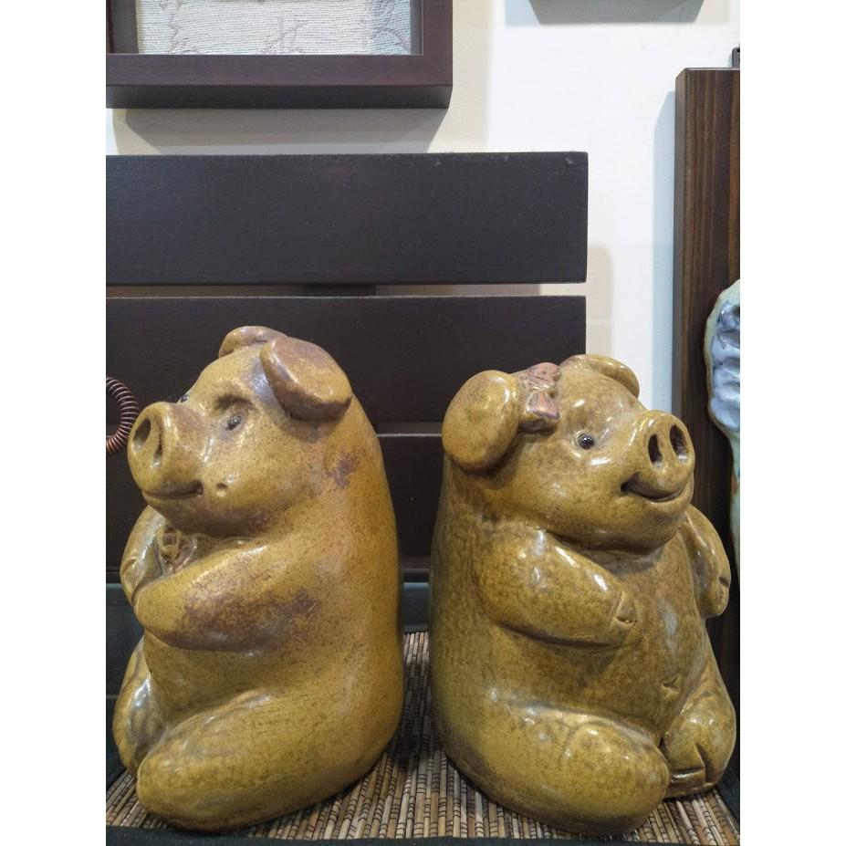 【娟兒藝品】陶瓷豬豬✔吉祥物✔展示✔藝術品-細節圖4