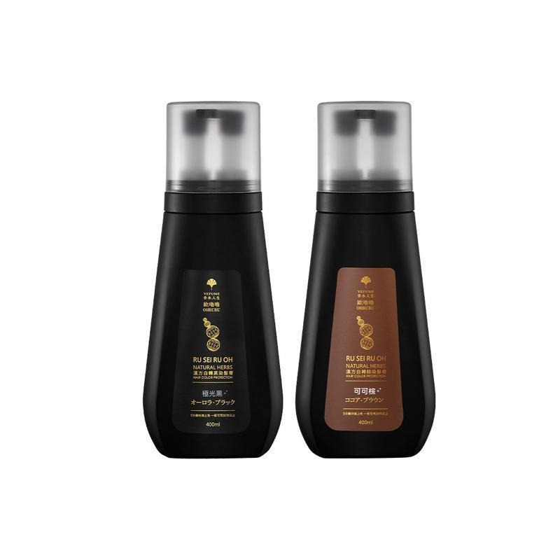 (現貨速出)封膜｜馬力歐代言歐嚕嚕 OHRUR   何首烏染髮膏 400ML (極光黑/可可棕)-細節圖2