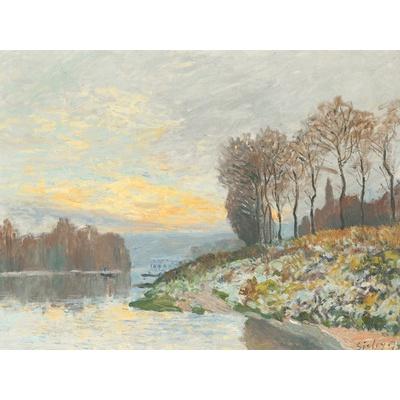 【娟兒藝品】塞納河布畫作 ✔油畫類✔特殊印刷✔高質感✔油畫布-細節圖2